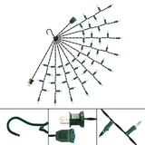 18-Inch Multi-Strand: 50 Lights: Incandescent GREEN & WHITE