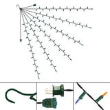 35-Inch Multi-Strand: 100 Lights: Incandescent BLUE & AMBER