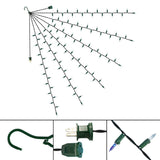 35-Inch Multi-Strand: 100 Lights: Incandescent BLUE & WHITE