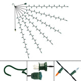 35-Inch Multi-Strand: 100 Lights: Incandescent ORANGE & WHITE