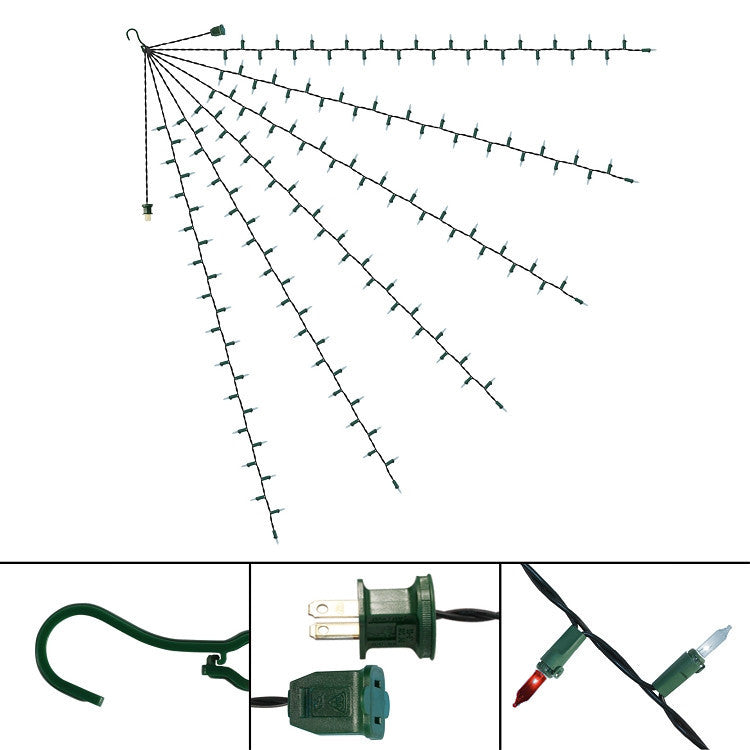 47-Inch Multi-Strand: 150 Lights: Incandescent RED & WHITE