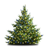 60-Inch Multi-Strand: 150 Lights: Incandescent BLUE & AMBER