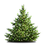 47-Inch Multi-Strand: 150 Lights: Incandescent GREEN & WHITE