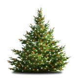 47-Inch Multi-Strand: 150 Lights: Incandescent ORANGE & WHITE