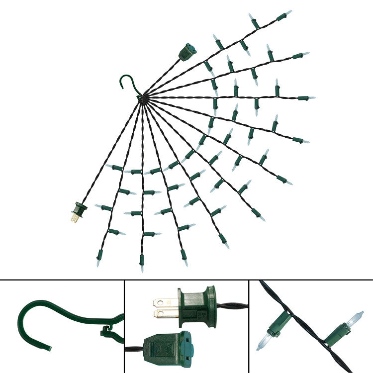 18" Multi-Strand Lights: 50 Lights:  Incandescent MULTICOLOR: Item #T001M