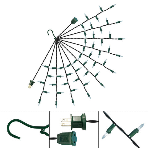 18" Multi-Strand Lights: 50 Lights:  Incandescent MULTICOLOR: Item #T001M