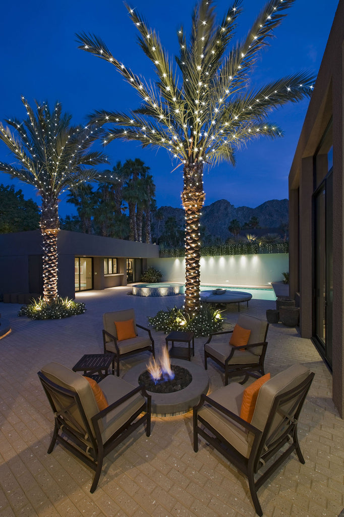 Palm Tree Lighting Kit, Up 10' 300 Incandescent Lights with T – Trim-It-Quick!